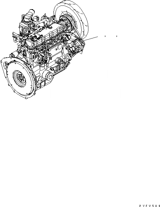 Схема запчастей Komatsu FG35A-16 - ДВИГАТЕЛЬ БЛОК (СУХ. МУФТА И ГИДРОТРАНСФОРМАТОР СПЕЦ-Я.)(ДЛЯ LPG И ВЫСОКОСКОРОСТН. ВЕНТИЛЯТОР)(№7-) КОМПОНЕНТЫ ДВИГАТЕЛЯ