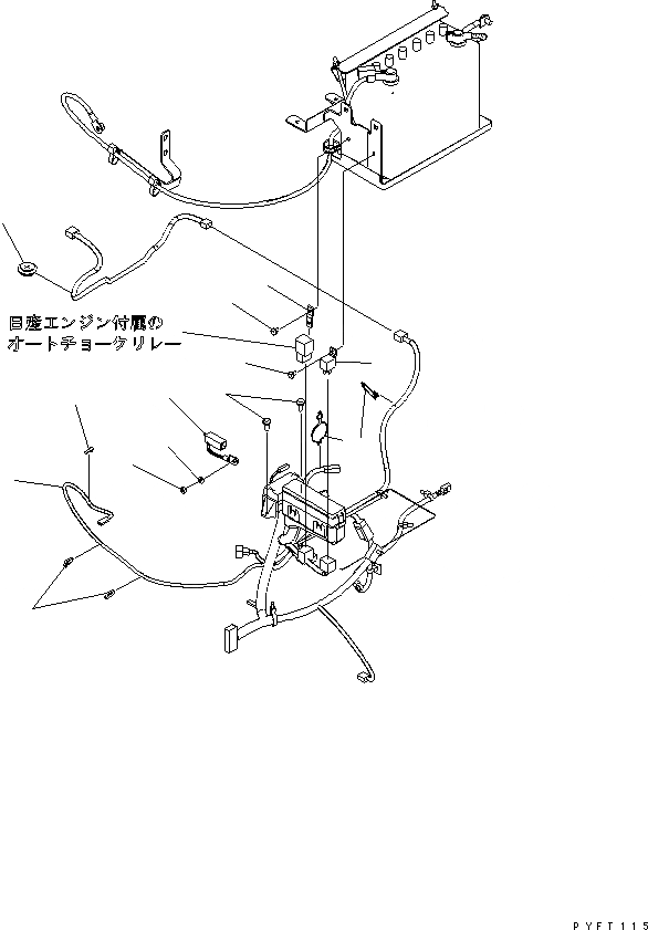 Схема запчастей Komatsu FG35A-16 - ЭЛЕКТРИКА (ДВИГАТЕЛЬ ЭЛЕКТРОПРОВОДКА)(№7-778) ЭЛЕКТРИКА