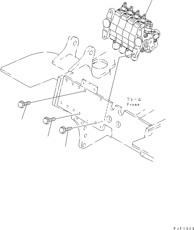 Схема запчастей Komatsu FG35Z - 4-Х СЕКЦИОНН. УПРАВЛЯЮЩ. КЛАПАН И ЭЛЕМЕНТЫ КРЕПЛЕНИЯ ГИДРАВЛИКА