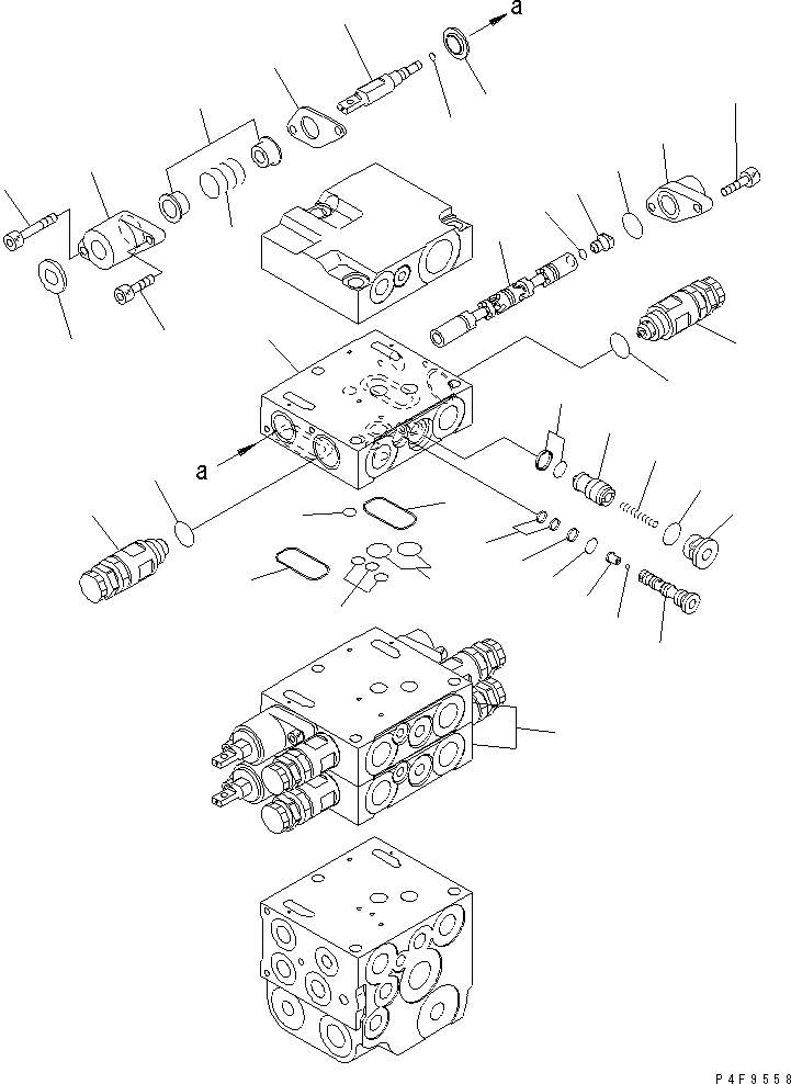 Схема запчастей Komatsu FG40Z-10 - УПРАВЛЯЮЩ. КЛАПАН (5-СЕКЦИОНН.) (/) (ВНУТР. ЧАСТИ) ГИДРАВЛИКА