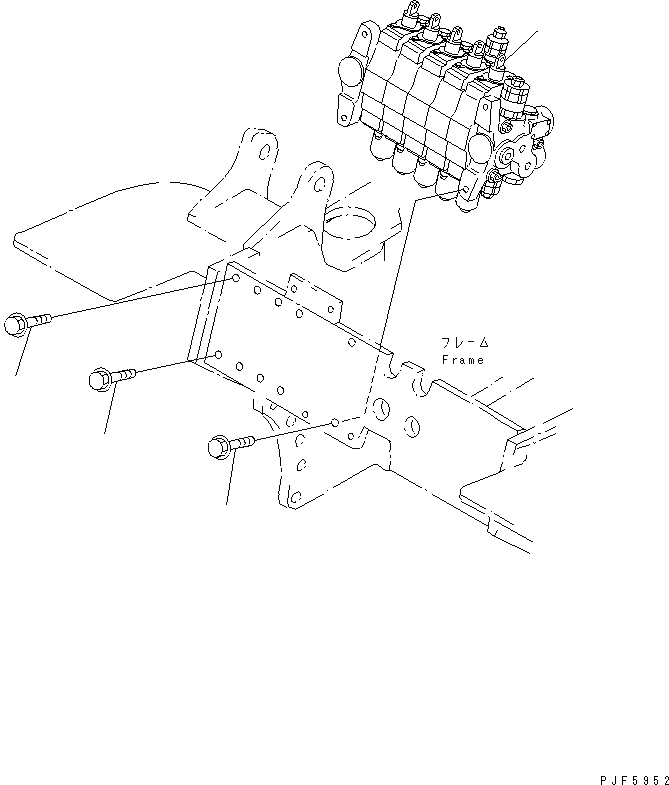 Схема запчастей Komatsu FG50A-7 - 5-СЕКЦИОНН. УПРАВЛЯЮЩ. КЛАПАН И ЭЛЕМЕНТЫ КРЕПЛЕНИЯ ГИДРАВЛИКА
