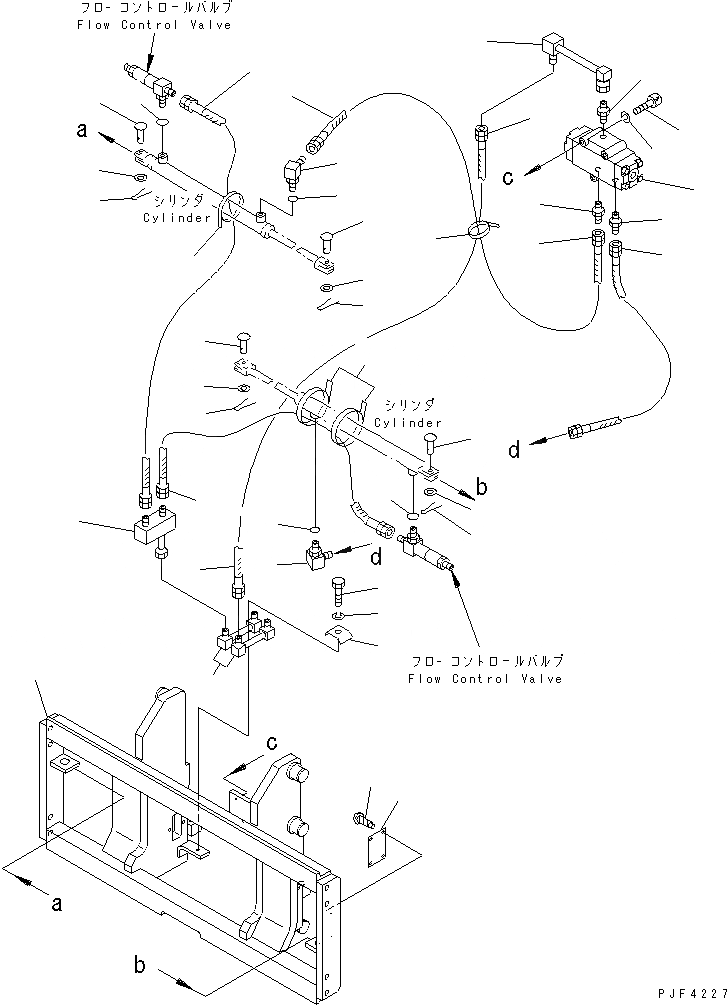 Схема запчастей Komatsu FMH252-1 - ВИЛЫ MOVER (INTER LOKING КРЮК ТИП ) (ТРУБЫ) (ДЛЯ ДВИГАТЕЛЬ POWERED)(№-) ВИЛЫ ПОЗИЦИОНЕР (ДЛЯ FREE VIEW МАЧТА)