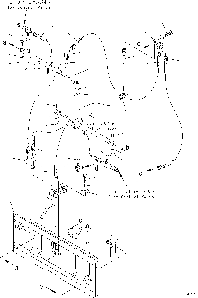 Схема запчастей Komatsu FMH252-1 - ВИЛЫ MOVER (INTER LOKING КРЮК ТИП ) (ТРУБЫ) (ДЛЯ АККУМУЛЯТОР POWERED)(№-) ВИЛЫ ПОЗИЦИОНЕР (ДЛЯ FREE VIEW МАЧТА)