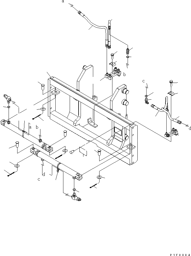 Схема запчастей Komatsu FMH2A1-2 - ВИЛЫ ПОЗИЦИОНЕР (INDEPENDENT STROKE КРЮК ТИП) (РАМА И ТРУБЫ) ВИЛЫ ПОЗИЦИОНЕР (INDEPENDENT STROKE) (ДЛЯ FV МАЧТА) (FMHA)