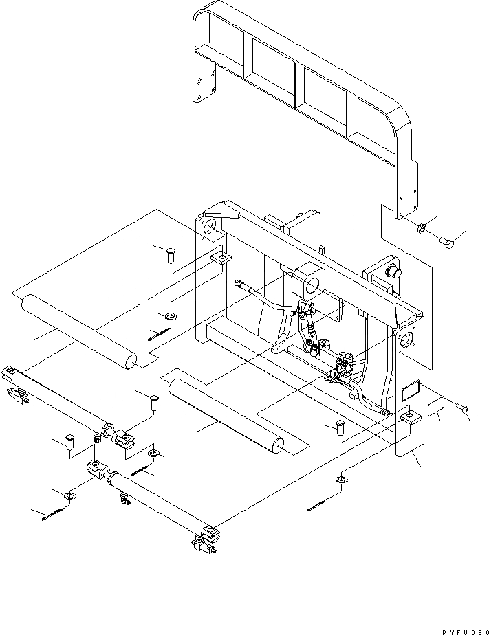 Схема запчастей Komatsu FMH2A1-2 - ВИЛЫ ПОЗИЦИОНЕР (INDEPENDENT STROKE ВАЛ/КРЮК ТИП) (РАМА) ВИЛЫ ПОЗИЦИОНЕР (INDEPENDENT STROKE) (ДЛЯ FFV МАЧТА) (FMHA)