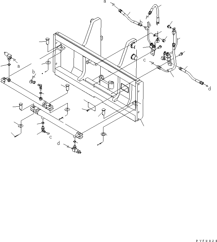 Схема запчастей Komatsu FMH2A1-2 - ВИЛЫ ПОЗИЦИОНЕР (INDEPENDENT STROKE КРЮК ТИП) (РАМА И ТРУБЫ) ВИЛЫ ПОЗИЦИОНЕР (INDEPENDENT STROKE) (ДЛЯ FFV МАЧТА) (FMHA)