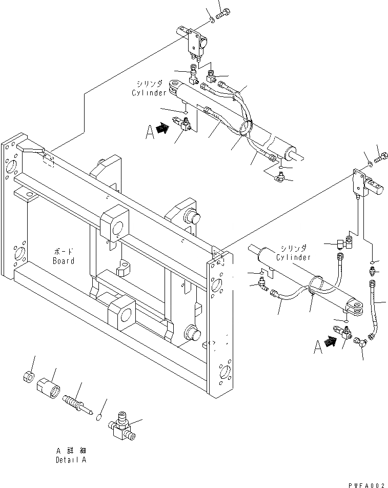 Схема запчастей Komatsu FMH458-1 - ВИЛЫ ПОЗИЦИОНЕР (INDEPENDENT STROKE ВАЛ/КРЮК ТИП) (ТРУБЫ) (ШИР.=9MM) ВИЛЫ ПОЗИЦИОНЕР(FFV CYL МАЧТА)(INDEPENDENT STROKE-ВАЛ ТИП