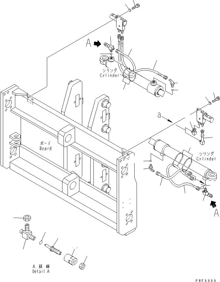 Схема запчастей Komatsu FMH5A1-1 - ВИЛЫ ПОЗИЦИОНЕР (INDEPENDENT STROKE ВАЛ/ВАЛ ТИП) (ТРУБЫ) (ШИР.=9MM) ВИЛЫ ПОЗИЦИОНЕР(ДЛЯ TFV МАЧТА)(INDEPENDENT STROKE-ВАЛ ТИП)