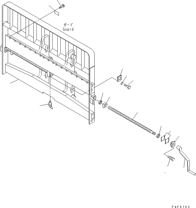 Схема запчастей Komatsu FMM608-1 - ВИЛЫ ПОЗИЦИОНЕР (РУЧН. STROKE КРЮК ТИП) (BOARD И ПОЗИЦИОНЕРS HAFT) ВИЛЫ ПОЗИЦИОНЕР (РУЧН. STROKE) (КРЮК ТИП)