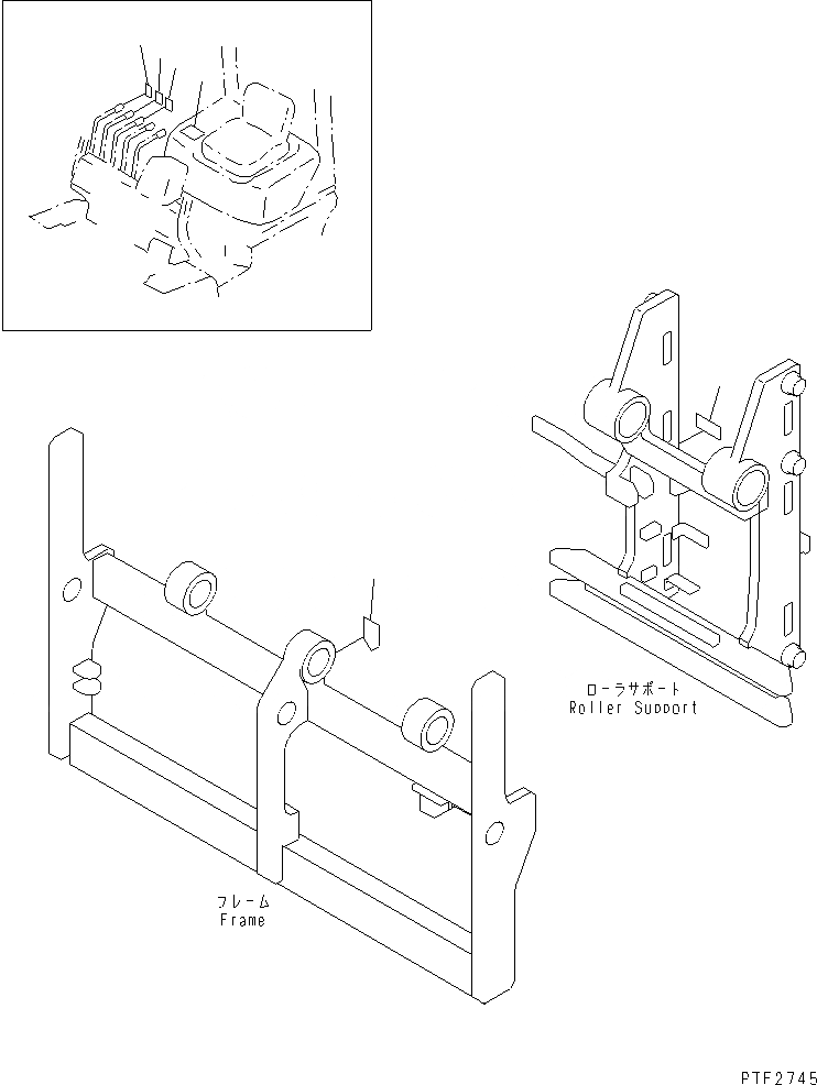 Схема запчастей Komatsu FMS458-1 - ВИЛЫ ПОЗИЦИОНЕР (ТАБЛИЧКИ) ВИЛЫ ПОЗИЦИОНЕР(FV)(С S/S)(INDEPENDENT STROKE-КРЮК ТИП)