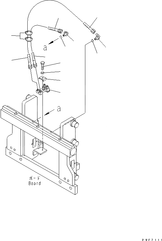 Схема запчастей Komatsu FSA301-1 - БОКОВ. СДВИГER (ТРУБЫ) БОКОВ. СДВИГER (ДЛЯ FV МАЧТА) (INTEGRAL ТИП) (LEO-NXT)