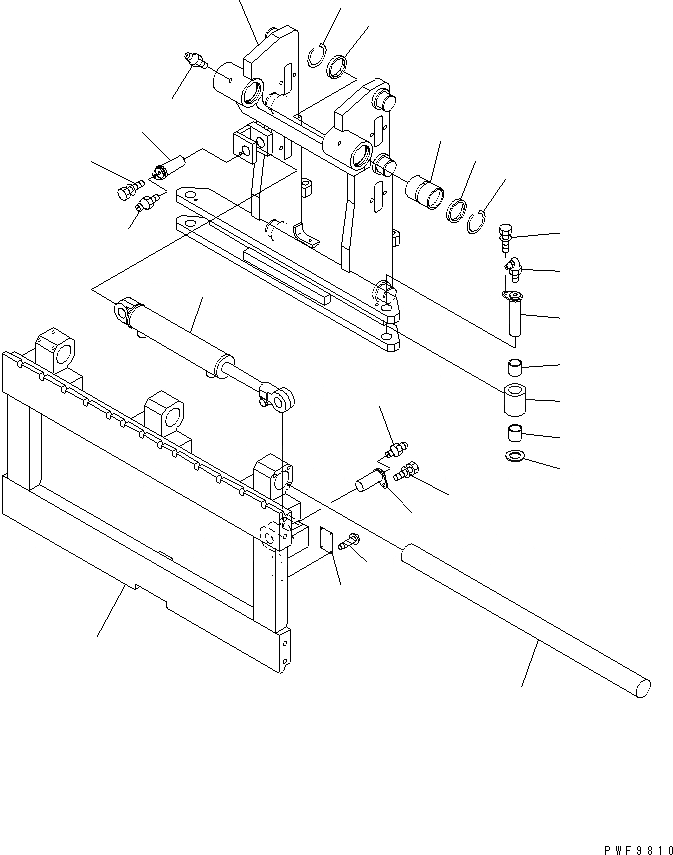 Схема запчастей Komatsu FSE5A1-1 - БОКОВ. СДВИГER (РАМА) (ВАЛ ТИП) (ШИР.=7MM) БОКОВ. СДВИГER (ДЛЯ FV МАЧТА) (ВАЛ ТИП)