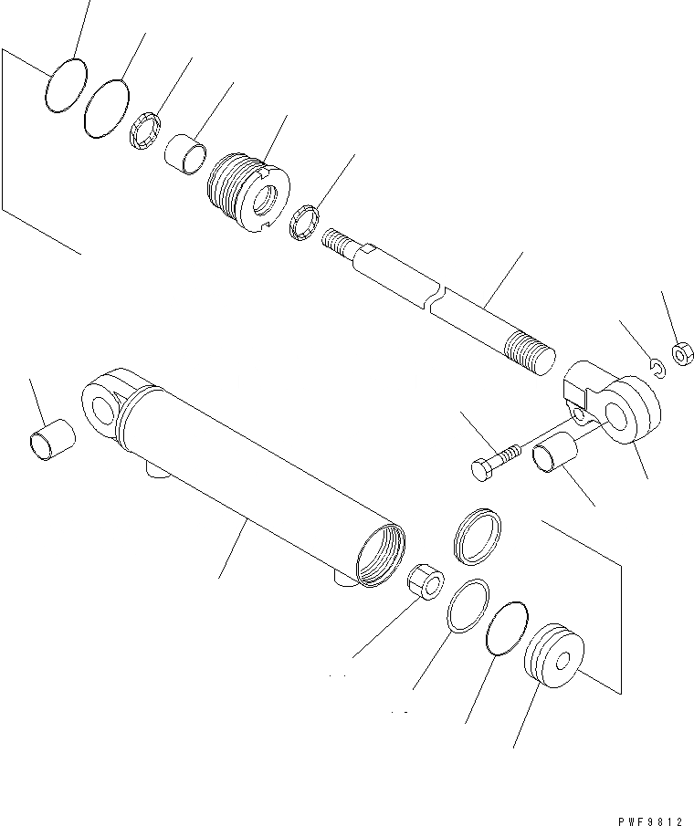 Схема запчастей Komatsu FSE5A1-1 - БОКОВ. СДВИГER (ЦИЛИНДР ВНУТР. ЧАСТИ) (ВАЛ ТИП) (ШИР.=7MM) БОКОВ. СДВИГER (ДЛЯ FV МАЧТА) (ВАЛ ТИП)