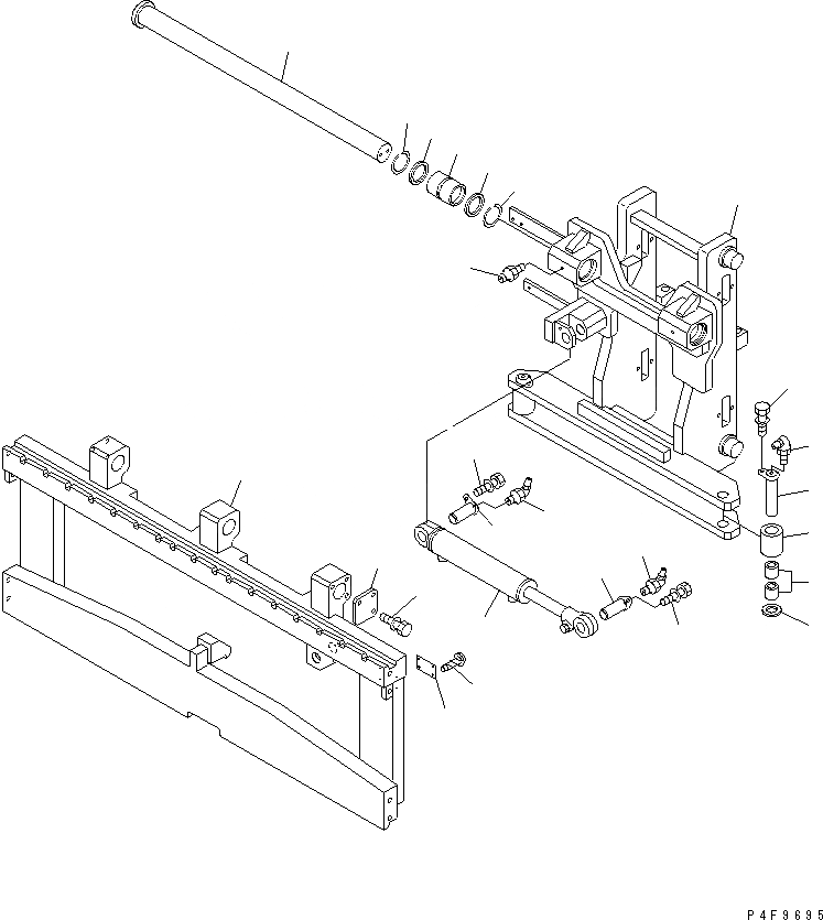 Схема запчастей Komatsu FSE608-1 - БОКОВ. СДВИГER (КРЮК ТИП) (ДЛЯ TFV CYL МАЧТА) (РАМА И ЦИЛИНДР) БОКОВ. СДВИГER (ДЛЯ TFV CYL МАЧТА) (КРЮК ТИП)
