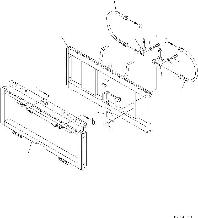 Схема запчастей Komatsu FSH157-1 - БОКОВ. СДВИГER (РАМА И ТРУБЫ)(№.-) БОКОВ. СДВИГER (ДЛЯ ПОЛН. FREE ТРОЙН. МАЧТА)