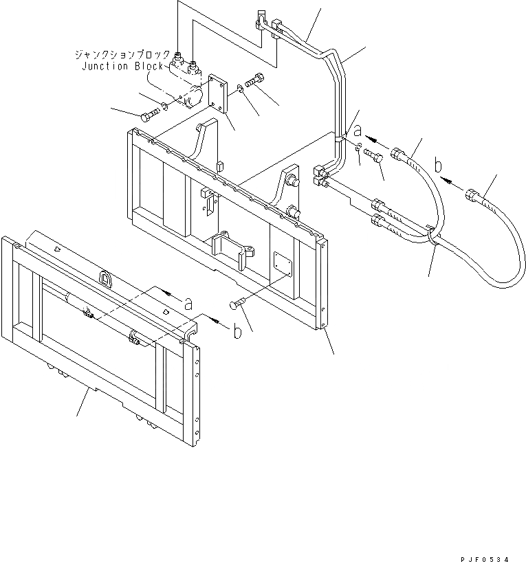 Схема запчастей Komatsu FSH157-1 - БОКОВ. СДВИГER (РАМА И ТРУБЫ)(№-.) БОКОВ. СДВИГER (ДЛЯ ПОЛН. FREE МАЧТА)