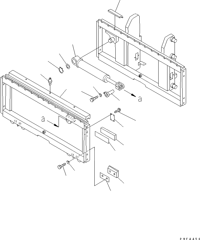 Схема запчастей Komatsu FSH303-1 - БОКОВ. СДВИГER (РАМА) (ДЛЯ КРЮК ТИП) (LEO-NXT) БОКОВ. СДВИГER (ДЛЯ FV МАЧТА)(КРЮК/РОЛИК ТИП)