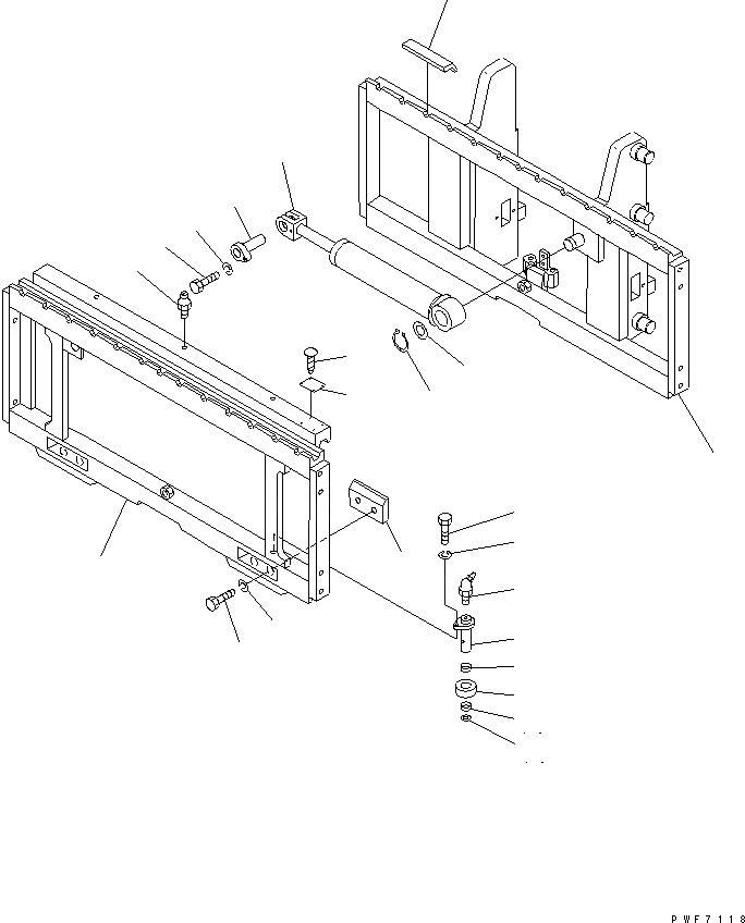 Схема запчастей Komatsu FSH303-1 - БОКОВ. СДВИГER (РАМА) (ДЛЯ РОЛИК ТИП) (LEO-NXT) БОКОВ. СДВИГER (ДЛЯ FFV МАЧТА)(КРЮК/РОЛИК ТИП)