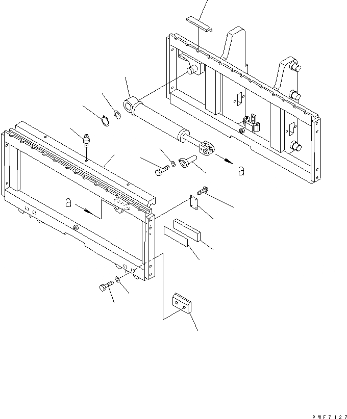 Схема запчастей Komatsu FSH303-1 - БОКОВ. СДВИГER (РАМА) (ДЛЯ КРЮК ТИП) (LEO-NXT) БОКОВ. СДВИГER (ДЛЯ FFV МАЧТА)(КРЮК/РОЛИК ТИП)