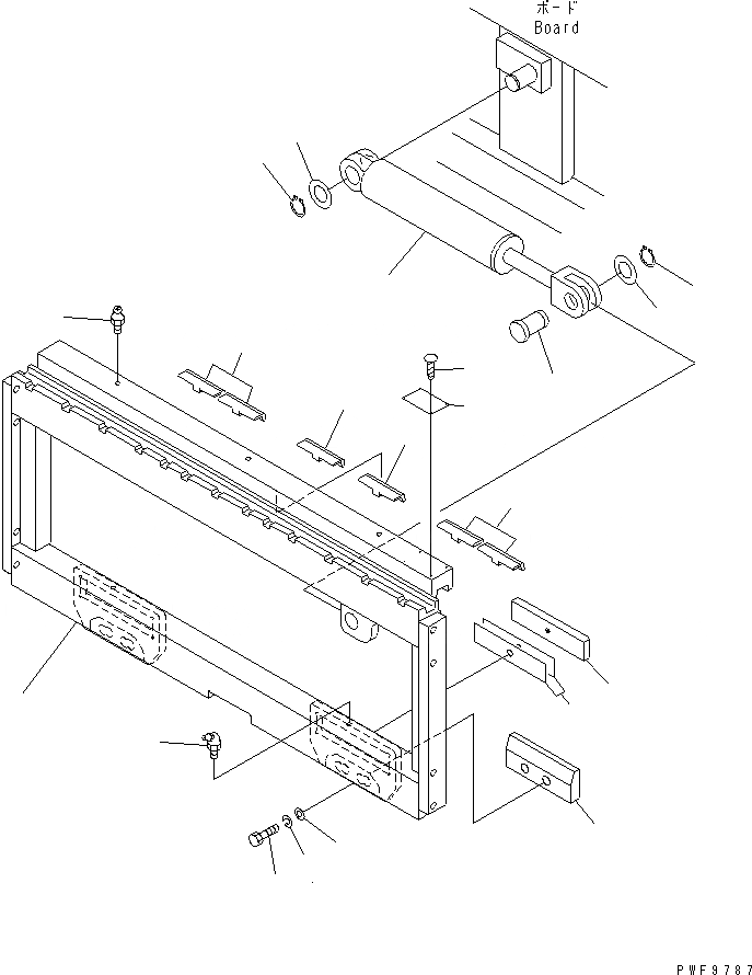 Схема запчастей Komatsu FSH459-1 - БОКОВ. СДВИГER (РАМА) (КРЮК ТИП) (ШИР.=9¤MM)(№-) БОКОВ. СДВИГER (ДЛЯ FV МАЧТА) (КРЮК ТИП/РОЛИК ТИП)