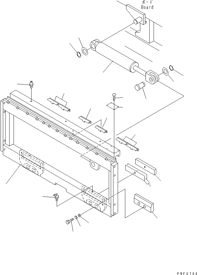 Схема запчастей Komatsu FSH459-1 - БОКОВ. СДВИГER (РАМА) (КРЮК ТИП) (ШИР.=8¤7MM)(№-) БОКОВ. СДВИГER (ДЛЯ FV МАЧТА) (КРЮК ТИП/РОЛИК ТИП)