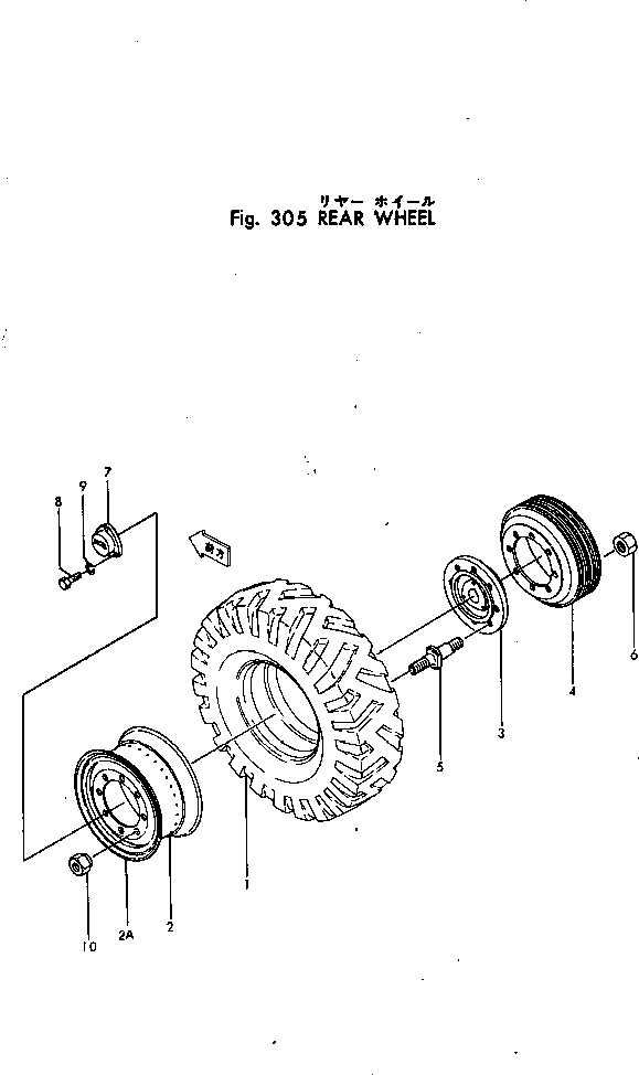 Схема запчастей Komatsu GD30-4 - ЗАДН. КОЛЕСА КОЛЕСА¤ РУЛЕВ. УПРАВЛЕНИЕ И СИСТЕМА УПРАВЛЕНИЯS