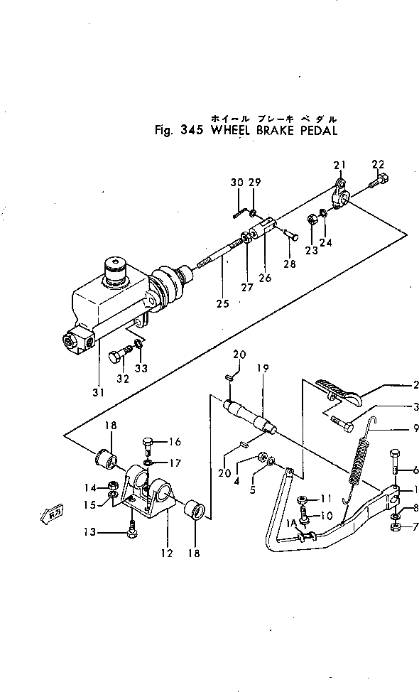 Схема запчастей Komatsu GD30-5M - КОЛЕСН. ТОРМОЗ ПЕДАЛЬ КОЛЕСА¤ РУЛЕВ. УПРАВЛЕНИЕ И СИСТЕМА УПРАВЛЕНИЯS