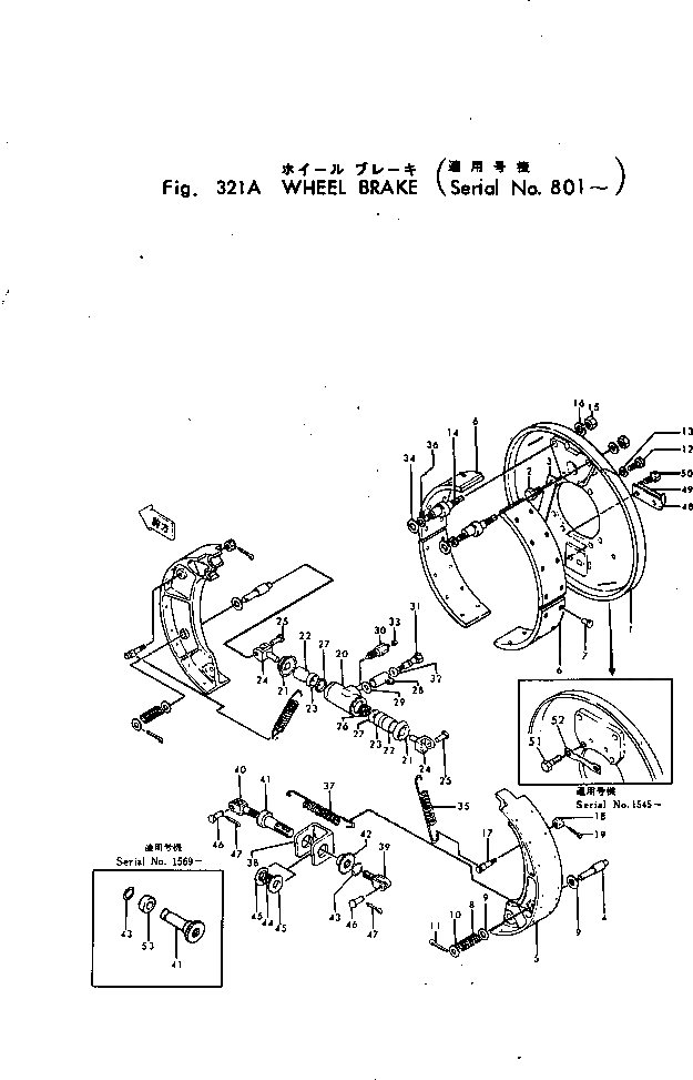 Схема запчастей Komatsu GD30-5M - КОЛЕСН. ТОРМОЗ(№8-) КОЛЕСА¤ РУЛЕВ. УПРАВЛЕНИЕ И СИСТЕМА УПРАВЛЕНИЯS