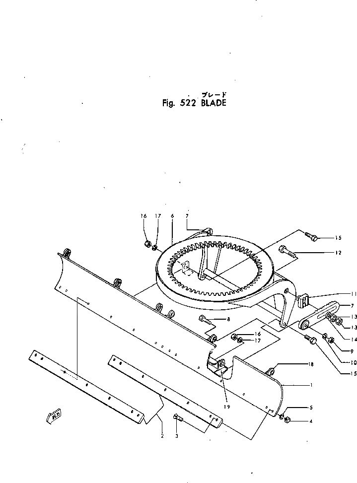 Схема запчастей Komatsu GD30-5M - ОТВАЛ РАБОЧЕЕ ОБОРУДОВАНИЕ И ITS СИСТЕМА УПРАВЛЕНИЯ