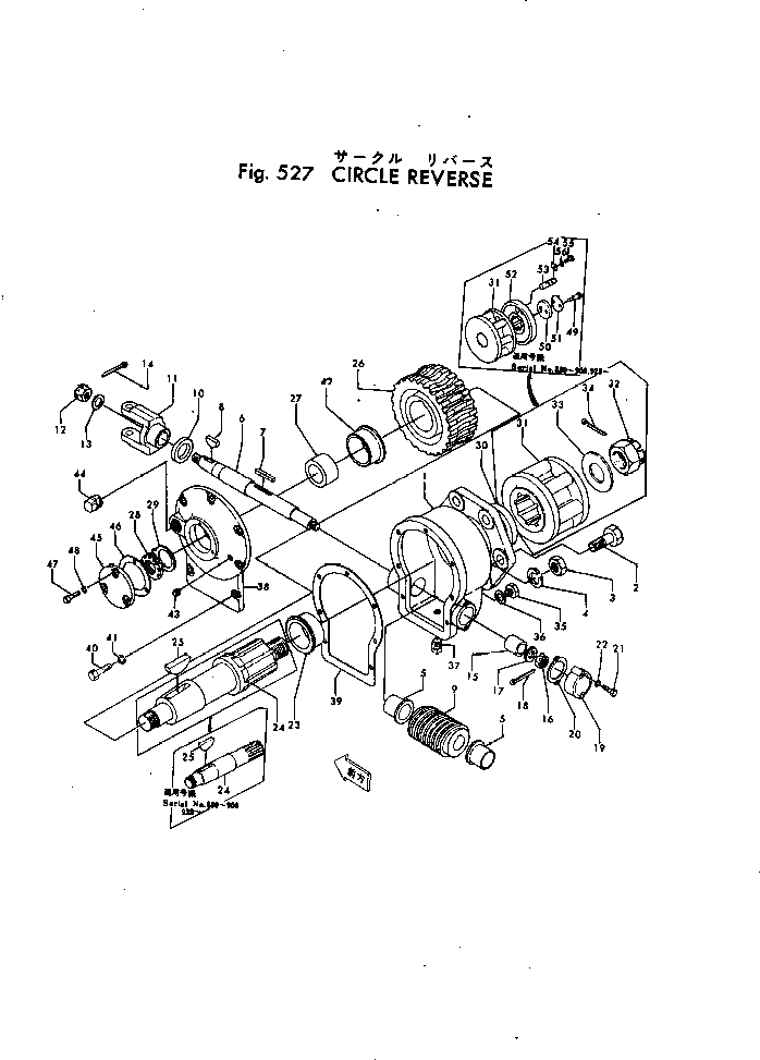 Схема запчастей Komatsu GD30-5M - КОЛЬЦЕВ.РЕВЕРС РАБОЧЕЕ ОБОРУДОВАНИЕ И ITS СИСТЕМА УПРАВЛЕНИЯ