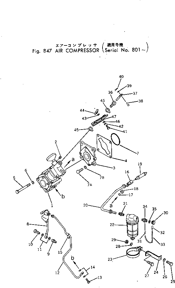 Схема запчастей Komatsu GD30-5M - КОМПРЕССОР(№8-) ОПЦИОННЫЕ КОМПОНЕНТЫ