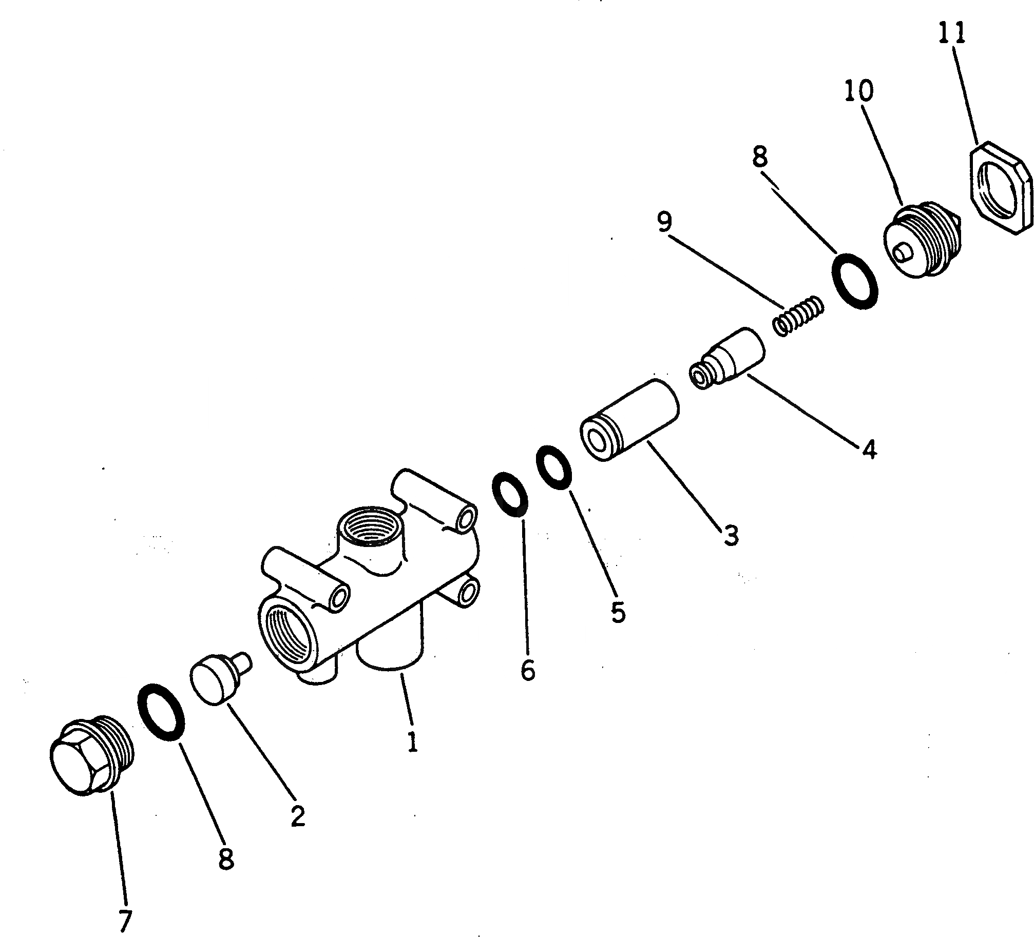 Схема запчастей Komatsu GD300A-1 - ГЛАВН. КОНТРОЛЬ КЛАПАН ГИДРАВЛИКА