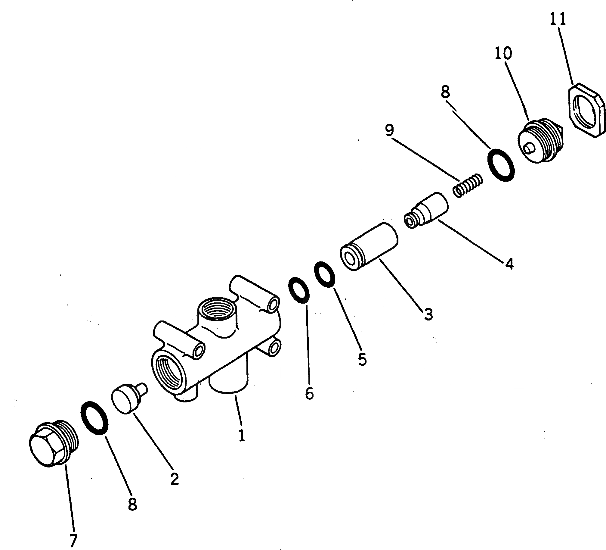 Схема запчастей Komatsu GD300A-1 - ГЛАВН. КОНТРОЛЬ КЛАПАН ГИДРАВЛИКА