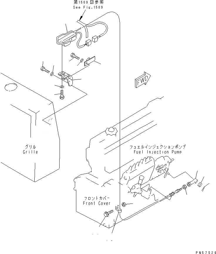 Схема запчастей Komatsu GD305A-1 - СТОП МОТОР ДВИГАТЕЛЯ И ЭЛЕМЕНТЫ КРЕПЛЕНИЯ КОМПОНЕНТЫ ДВИГАТЕЛЯ И ЭЛЕКТРИКА