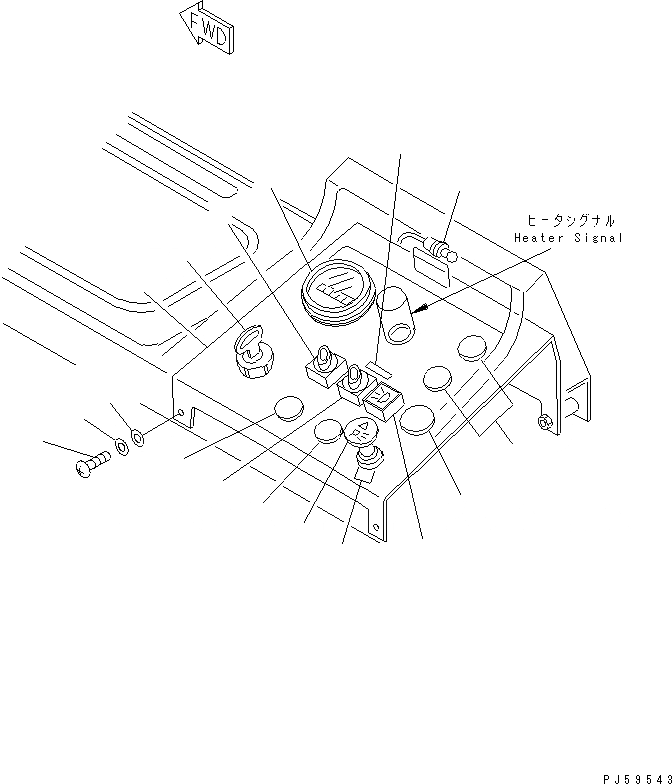 Схема запчастей Komatsu GD305A-1 - ПАНЕЛЬ ПРИБОРОВ (С ПРОТИВОТУМАНН. ФАРАМИ)(№-) КОМПОНЕНТЫ ДВИГАТЕЛЯ И ЭЛЕКТРИКА