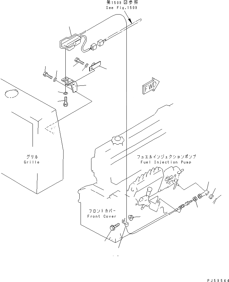 Схема запчастей Komatsu GD305A-1 - СТОП МОТОР ДВИГАТЕЛЯ И ЭЛЕМЕНТЫ КРЕПЛЕНИЯ(№9-) КОМПОНЕНТЫ ДВИГАТЕЛЯ И ЭЛЕКТРИКА