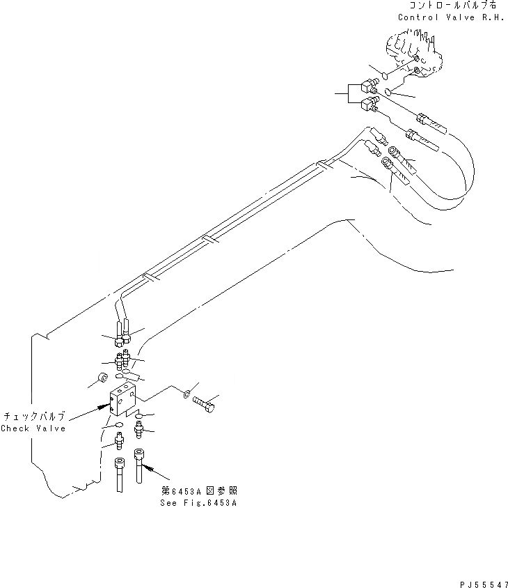 Схема запчастей Komatsu GD305A-1 - ГИДРОЛИНИЯ (ЦИЛИНДР НАКЛОНА ЛИНИЯ) (/)(№-) ГИДРАВЛИКА