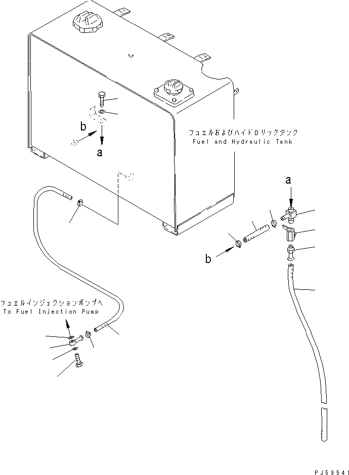 Схема запчастей Komatsu GD355A-1S - ТОПЛИВОПРОВОД. КОМПОНЕНТЫ ДВИГАТЕЛЯ И ЭЛЕКТРИКА