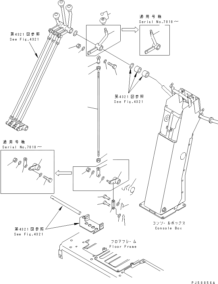 Схема запчастей Komatsu GD355A-3 - ГИДРАВЛ РЫЧАГ УПРАВЛ-Я¤ ПРАВ. (ДЛЯ ДОПОЛН. РАБОЧЕЕ ОБОРУДОВАНИЕ) СИСТЕМА УПРАВЛЕНИЯ