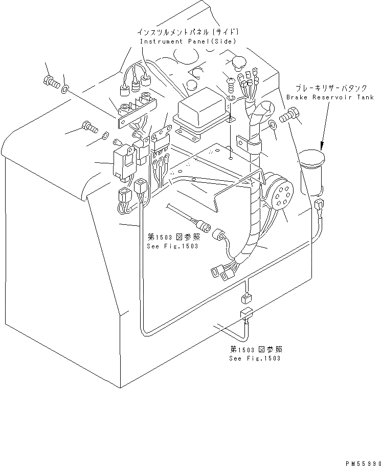 Схема запчастей Komatsu GD405A-2S - ЭЛЕКТРИКА (ЛИНИЯ ПАНЕЛИ ПРИБОРОВ)(№-8) КОМПОНЕНТЫ ДВИГАТЕЛЯ И ЭЛЕКТРИКА