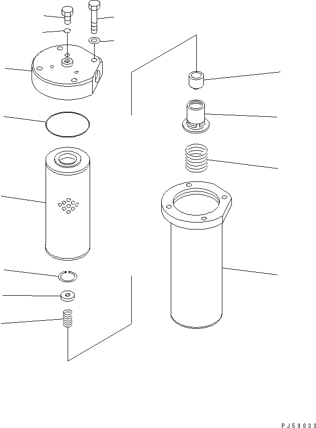 Схема запчастей Komatsu GD405A-2S - МАСЛЯНЫЙ ФИЛЬТР ТРАНСМИССИИ СИЛОВАЯ ПЕРЕДАЧА