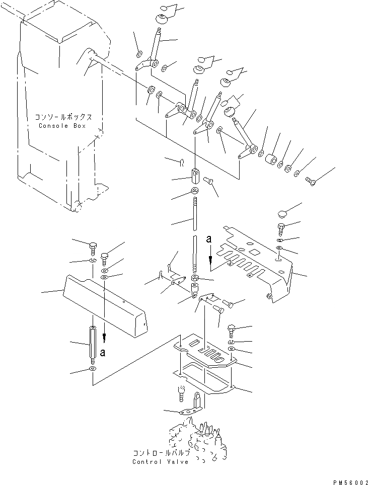 Схема запчастей Komatsu GD405A-2S - ГИДРАВЛ РЫЧАГ УПРАВЛ-Я¤ ЛЕВ.(№-) СИСТЕМА УПРАВЛЕНИЯ