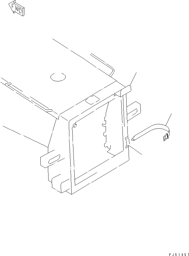 Схема запчастей Komatsu GD405A-2S - ПОГРУЗ. ПОДВЕСН. КРОНШТЕЙН РАМА И ЧАСТИ КОРПУСА