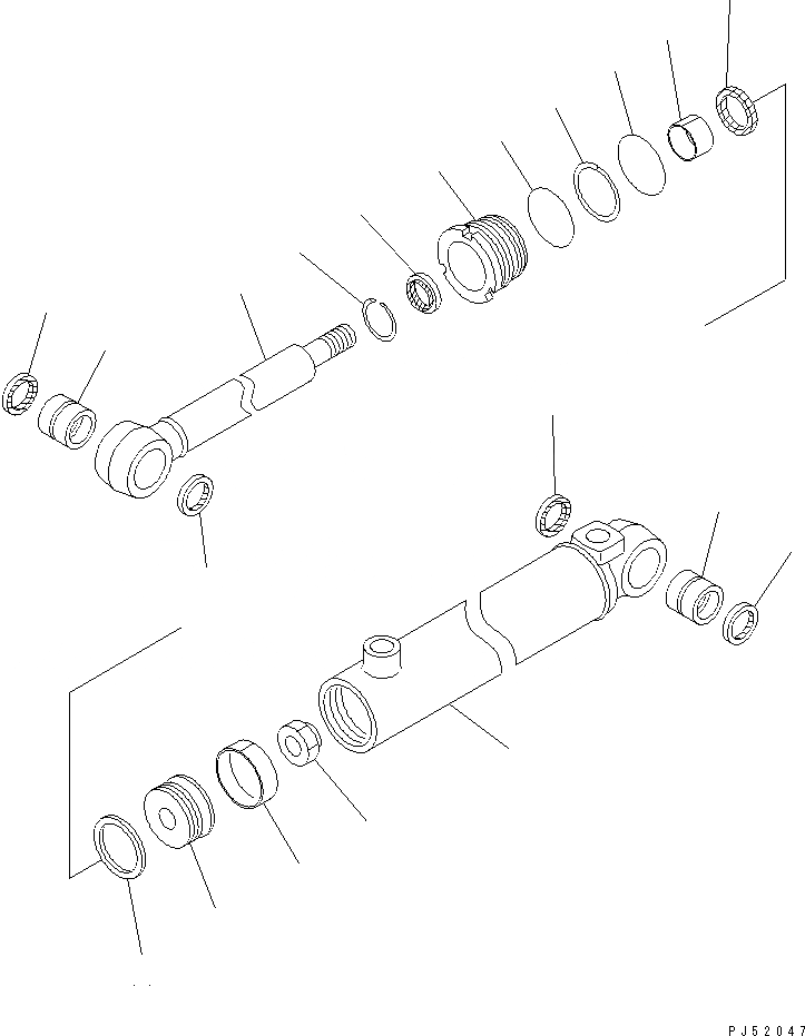 Схема запчастей Komatsu GD405A-2S - ГИДРОЦИЛИНДР ПОДЪЕМА (ДЛЯ ПОВОРОТН. ОТВАЛ Д/СНЕГА)(№-) ГИДРАВЛИКА