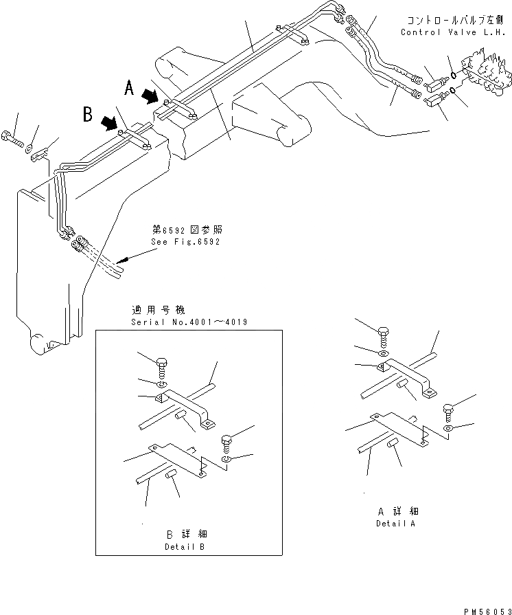 Схема запчастей Komatsu GD405A-2S - ГИДРОЛИНИЯ (ГИДРАВЛ МОТОР ЛИНИЯ) (/)(№-) ГИДРАВЛИКА
