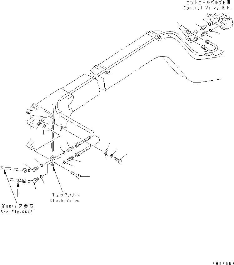 Схема запчастей Komatsu GD405A-2S - ГИДРОЛИНИЯ (ЛИНИЯ ГИДРОЦИЛИНДРА ПОДЪЕМА) (/)           (ДЛЯ СНЕГООЧИСТИТ. V-ТИПА)(№-8) ГИДРАВЛИКА