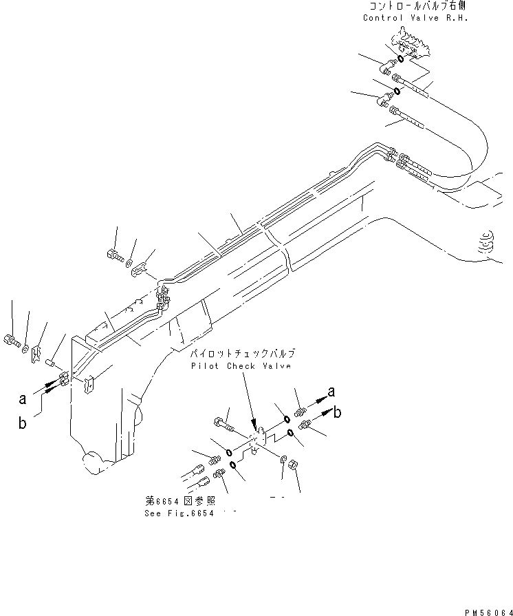 Схема запчастей Komatsu GD405A-2S - ГИДРОЛИНИЯ (ЦИЛИНДР НАКЛОНА ЛИНИЯ) (/)           (ДЛЯ ПОВОРОТН. ОТВАЛ Д/СНЕГА)(№9-) ГИДРАВЛИКА