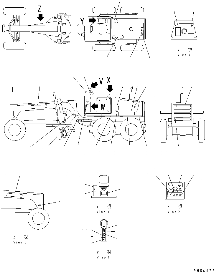 Схема запчастей Komatsu GD405A-2S - МАРКИРОВКА(№8-) МАРКИРОВКА¤ ИНСТРУМЕНТ И РЕМКОМПЛЕКТЫ