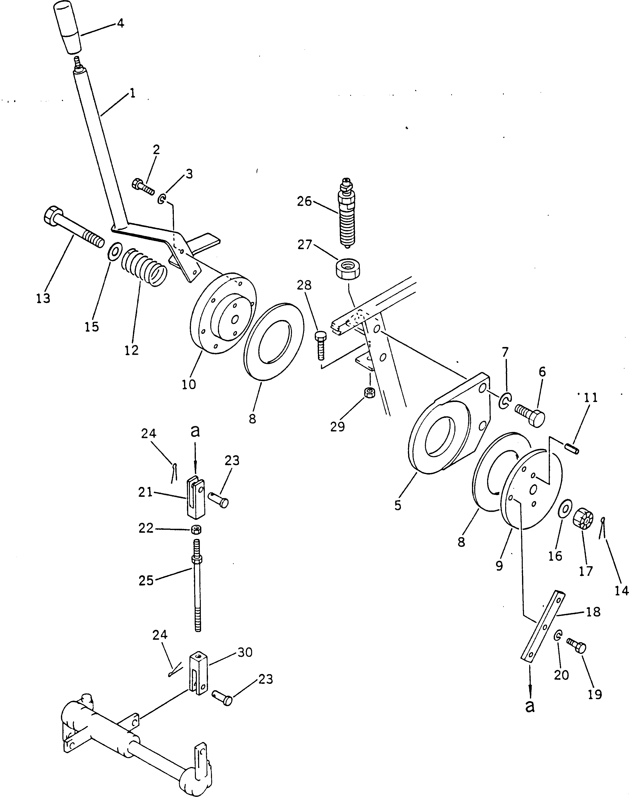 Схема запчастей Komatsu GD405A-1 - РЫЧАГ УПРАВЛ-Я ПОДАЧЕЙ ТОПЛИВА МЕХАНИЗМ(№-98) КОМПОНЕНТЫ ДВИГАТЕЛЯ И ЭЛЕКТРИКА