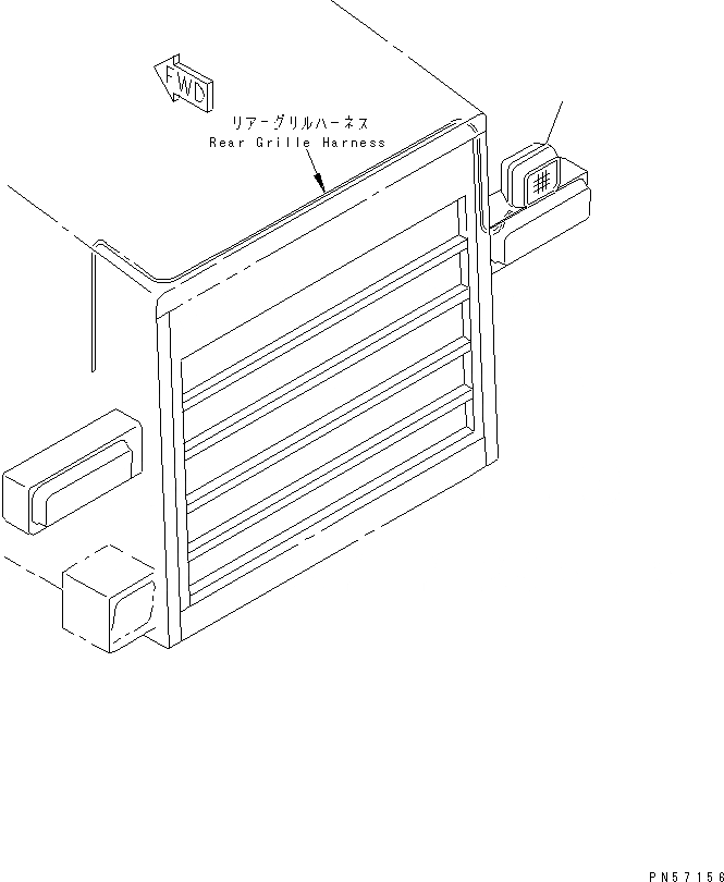 Схема запчастей Komatsu GD405A-2 - ЗАДН. РАБОЧ. ОСВЕЩЕНИЕ(№-) КОМПОНЕНТЫ ДВИГАТЕЛЯ И ЭЛЕКТРИКА